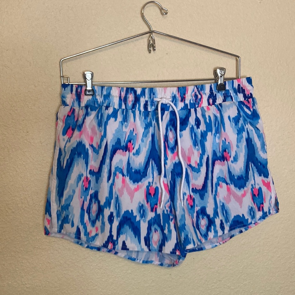 Crown and Ivy Blue Ikat Caroline Short